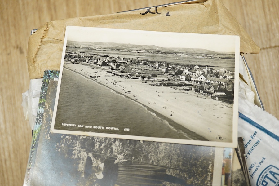 An extensive collection of postcards; Eastbourne and surrounding area. Condition - variable